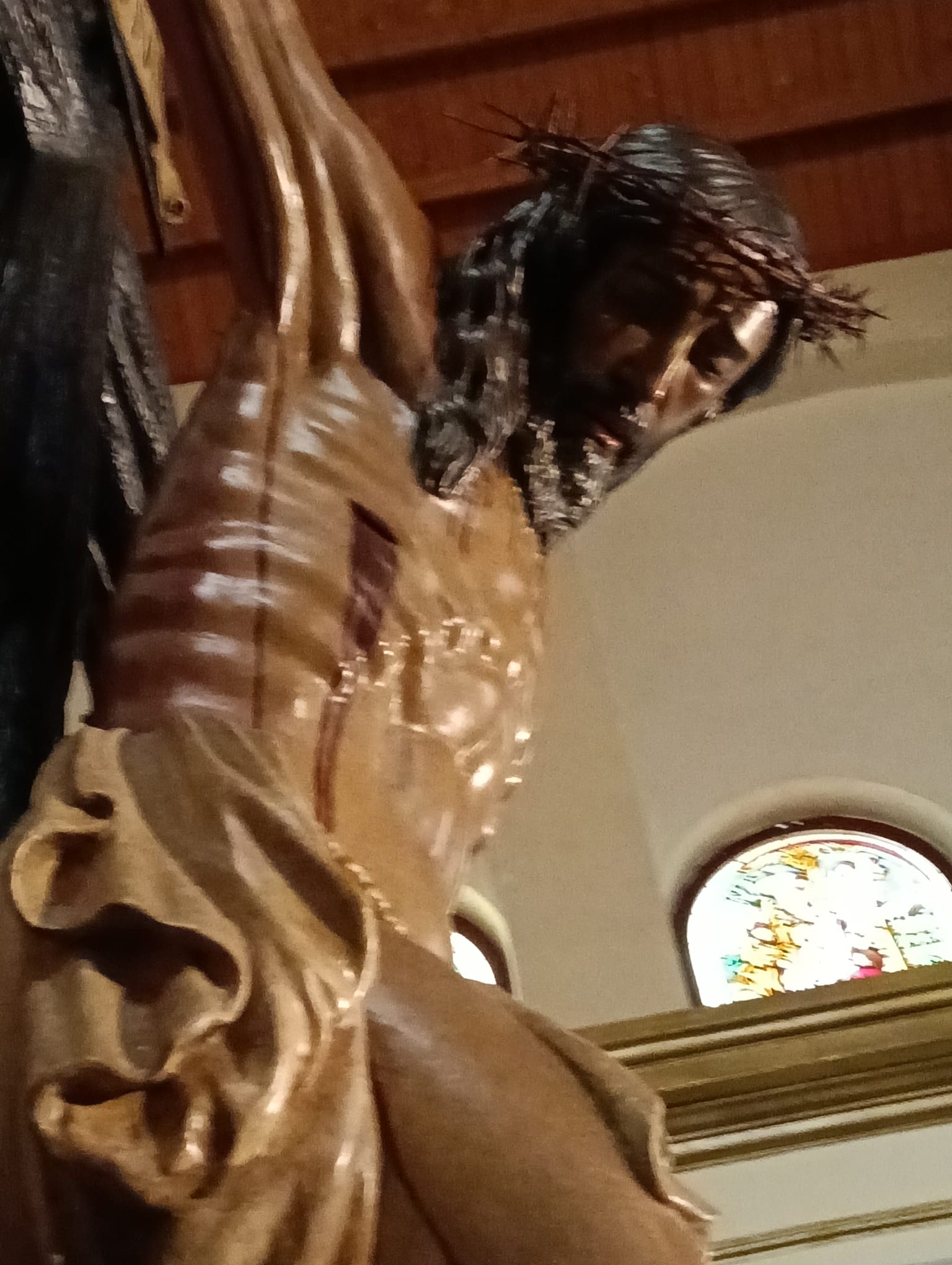 IMAGEN DEL CRISTO PREPARADA PARA LOS ACTOS DE SEMANA SANTA